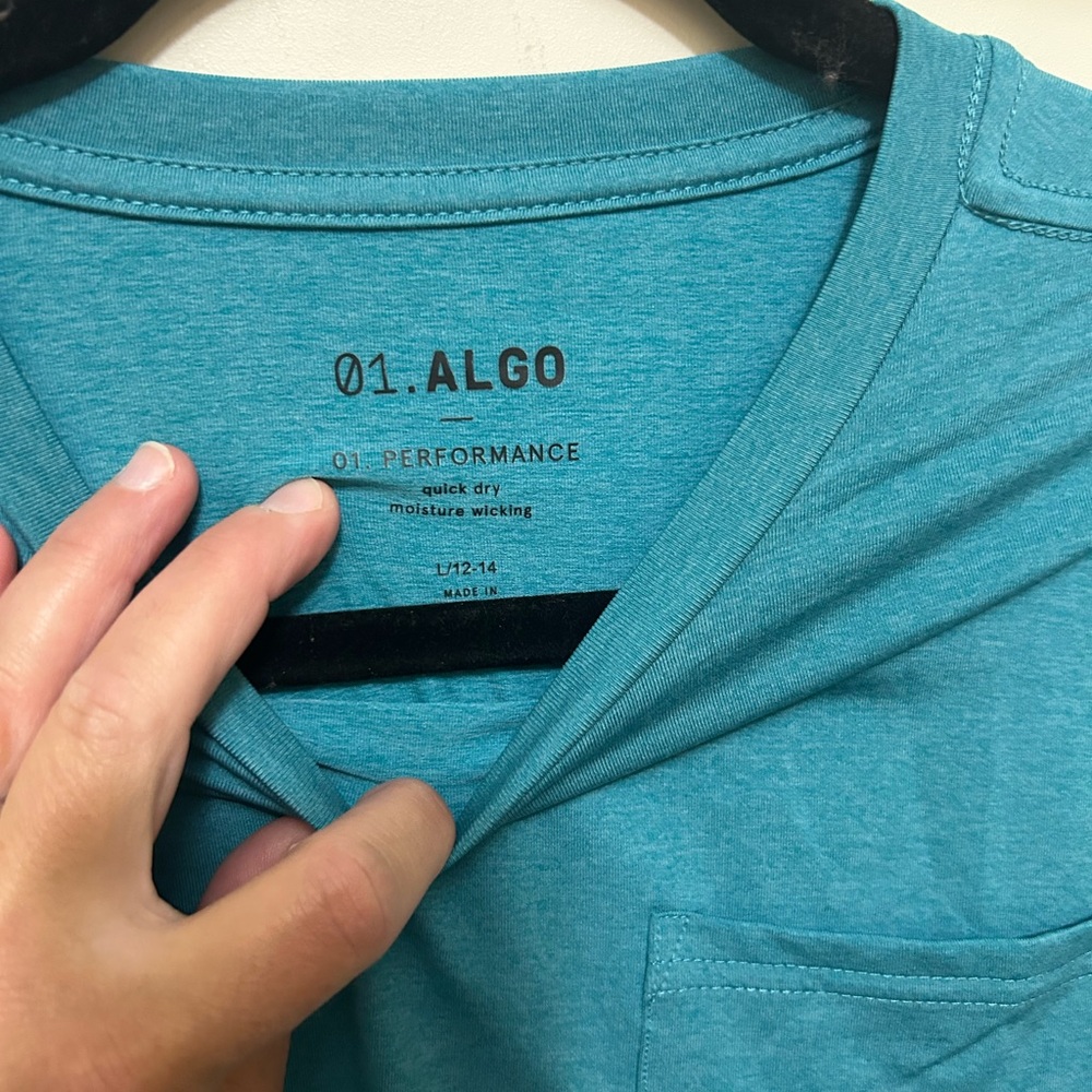 Algo Kids Long Sleeve Teal Shirt